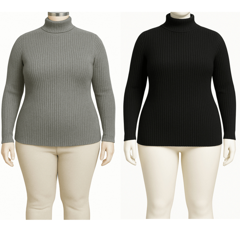 KIT 2 Cacharreis Feminina de lã Sueters feminino Lã Malha P ao GG Inverno blusa de lã feminina