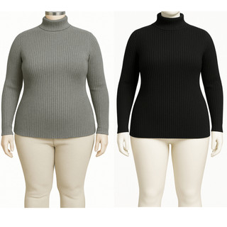 KIT 2 Cacharreis Feminina de lã Sueters feminino Lã Malha P ao GG Inverno blusa de lã feminina