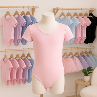 Collant Ballet Body manga curta 1/2 manga Balé Jazz Dança infantil / juvenil tamanho 2 ao 16 em Oferta na Shopee