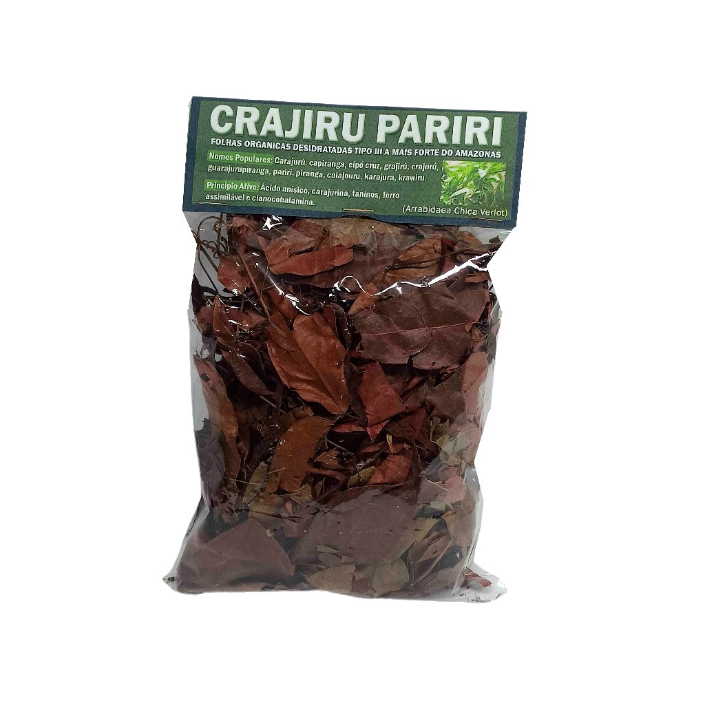 Crajiru Pariri 100 Cápsulas 500mg + 1 Crajiru super chá  - Entrega Rapida