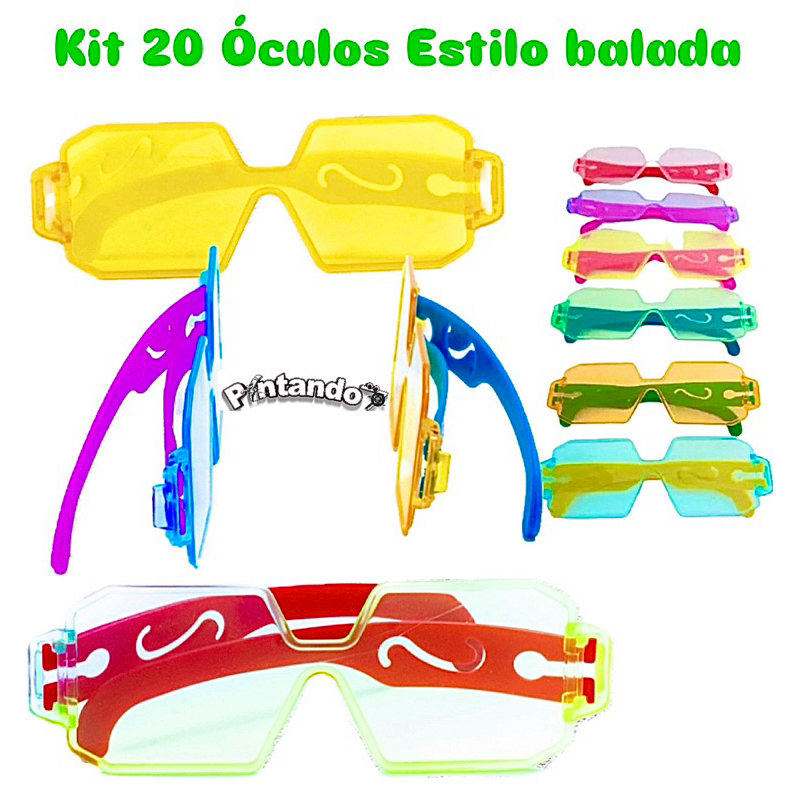 Kit 20 Óculos Estilo Balada Lembrancinha Festa Infantil Casamento Formatura Festa Junina Prenda em Oferta na Shopee