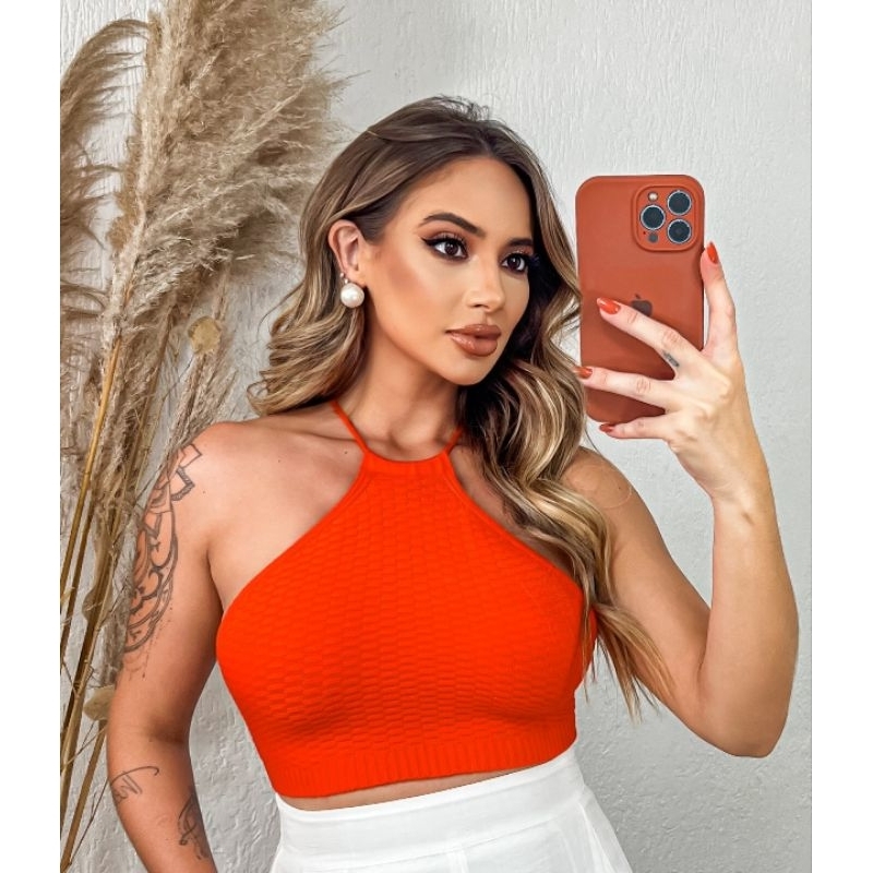 Cropped Quadriculado: Onde Comprar | BuscaProdutos