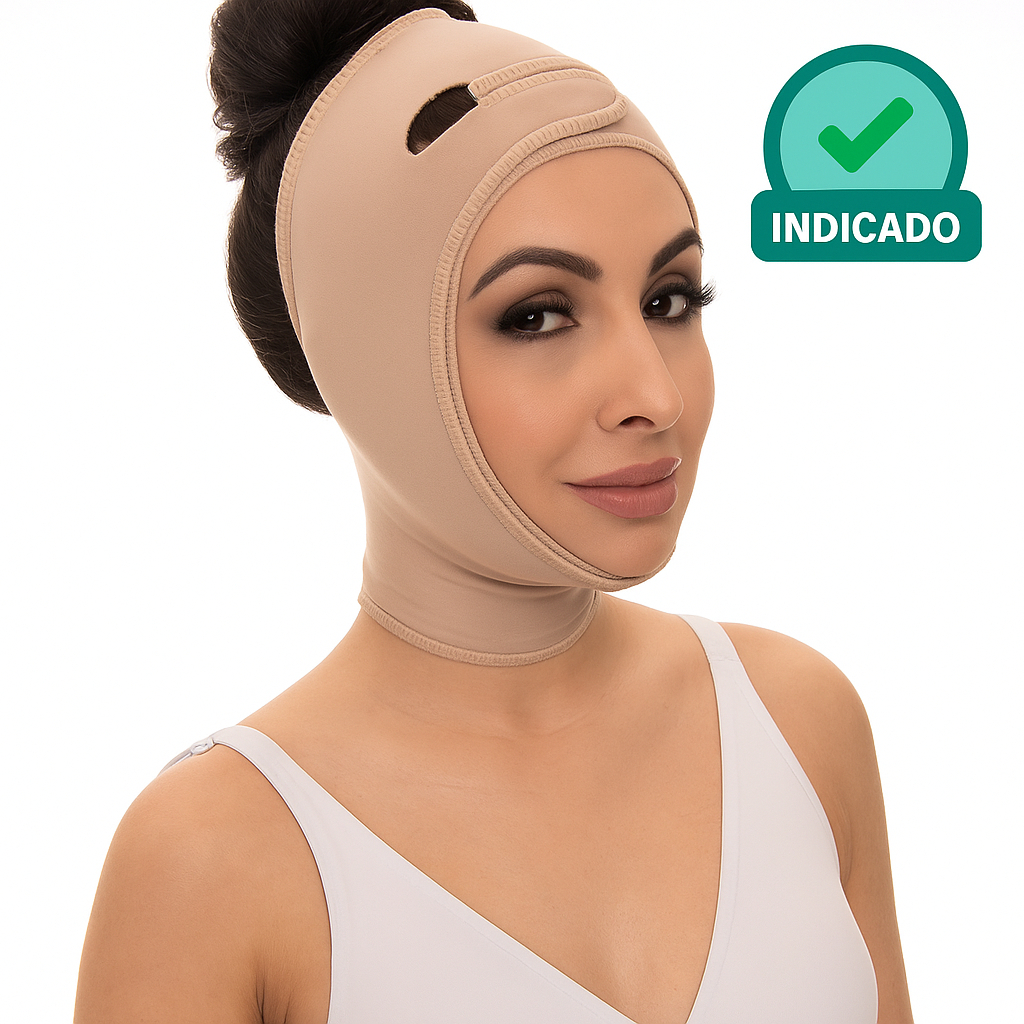 Máscara Modeladora para Lifting Facial Sem Buraco na Orelha – New Form 60802 | Compressão Pós-Cirúrgica em Oferta na Shopee