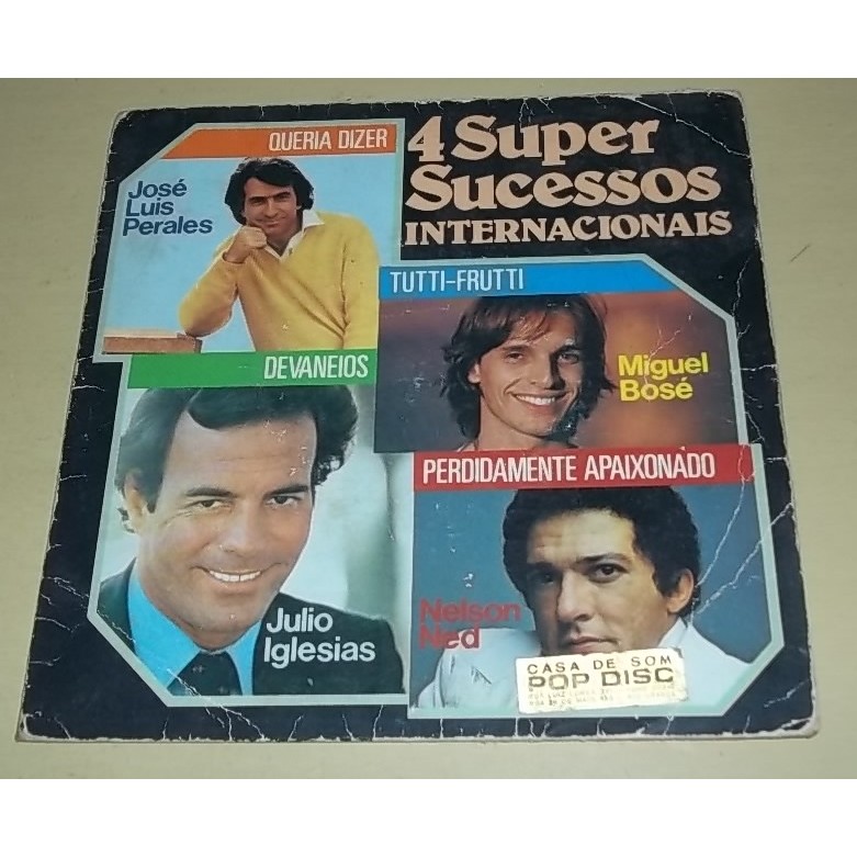 Disco de Vinil Compacto 4 Super Sucessos Internacionais, José Luis Perales, 1981