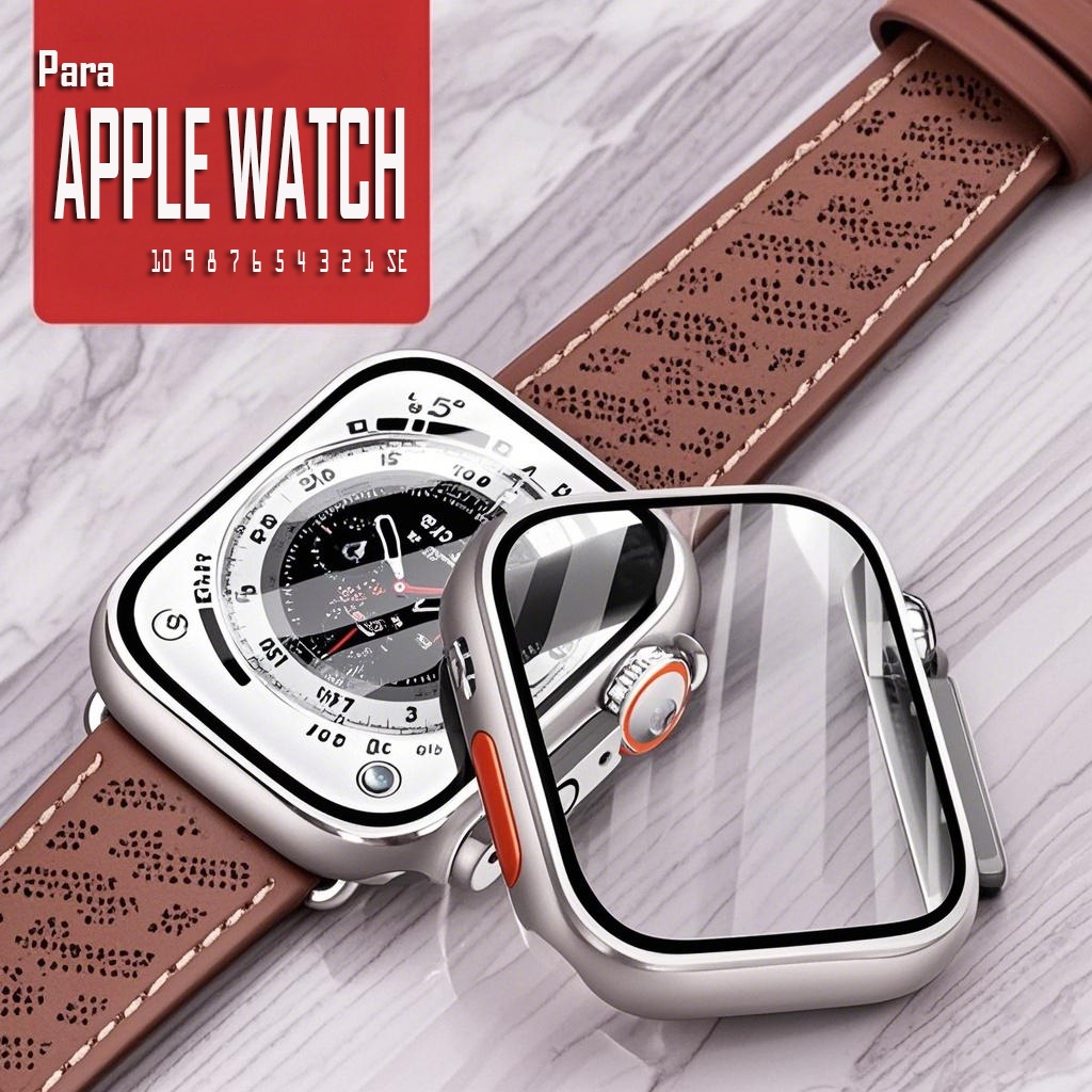 Case Para Apple Watch S10 46mm 42mm 44mm 45mm 41mm 40mm 38mm Protetor De Tela Troca De Tampa Ultra Bumper Capinha Capa