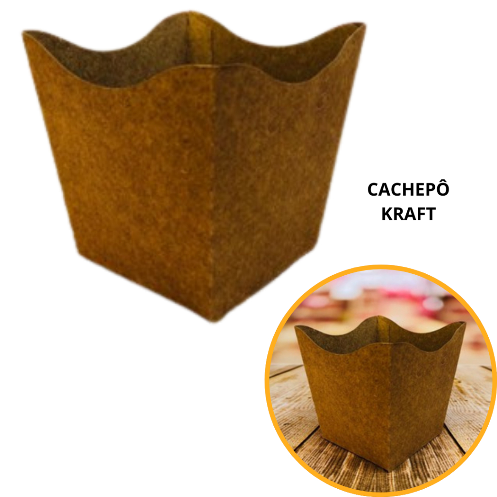 10~60 KIT CACHEPÔ FESTA KRAFT 9X9X7CM VAZO DECORAÇÃO 2.72  ( NC TOYS CACHEPÔ ) em Oferta na Shopee