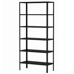 Estante De Aço Para Sala Loja Quarto 6 Bandejas 90cm Armário Multiuso Resistente