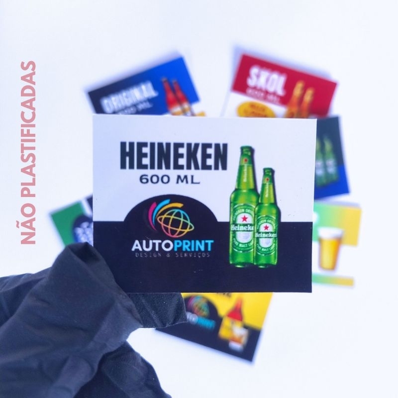 100 FICHA DE CERVEJA PERSONALIZADAS PARA BARES E FESTAS  (Não plastificadas)