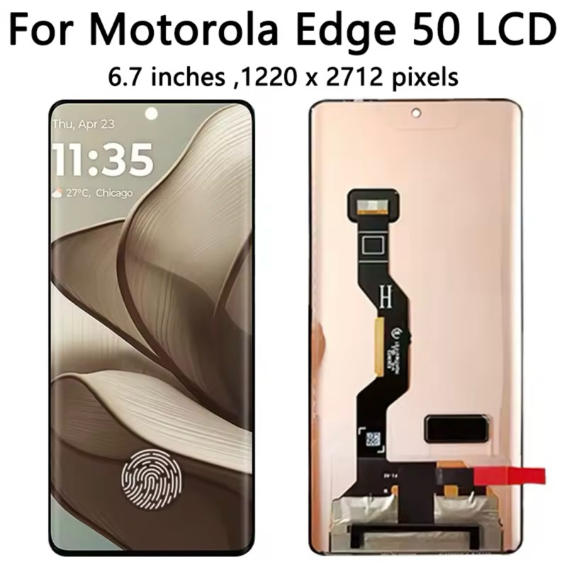 Tela Frontal Touch Compatível Para  Motorola Edge 50 LCD XT2407-1 Amoled Pronto 