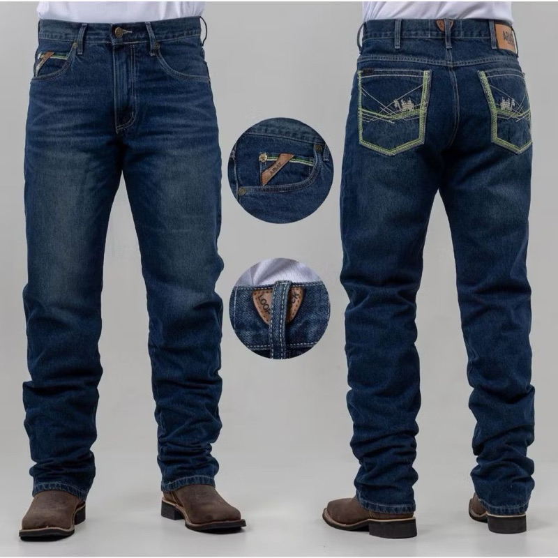 Calça country masculina Texas wr montaria rodeio cinch 100% algodão