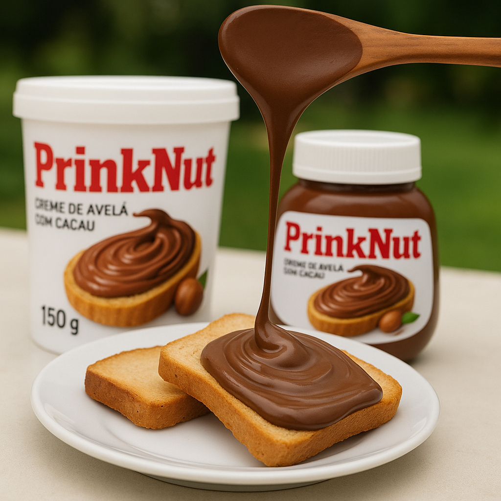 Potes de 350G/1Kg/2Kg de Creme de Avelã Prinknut Similar
