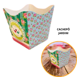 10~50 KIT CACHEPÔ FESTA JARDIM 9X9X7CM VAZO DECORAÇÃO 46.1 ( NC TOYS CACHEPÔ )(CHOCO)