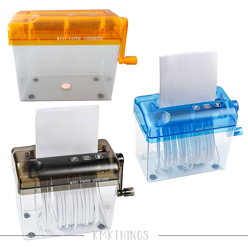 Fragmentadora Triturador Picador de Papel Portátil com Manivela em Oferta na Shopee