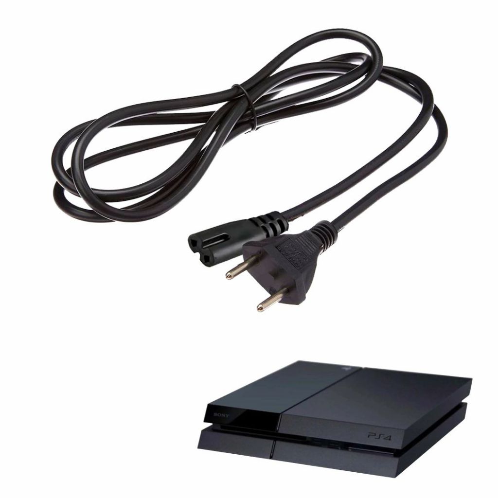 Cabo De Alimentação Para Console Playstation 4 PS4 FAT Edition ( Cabo De Força / Cabo De Energia ) - R246