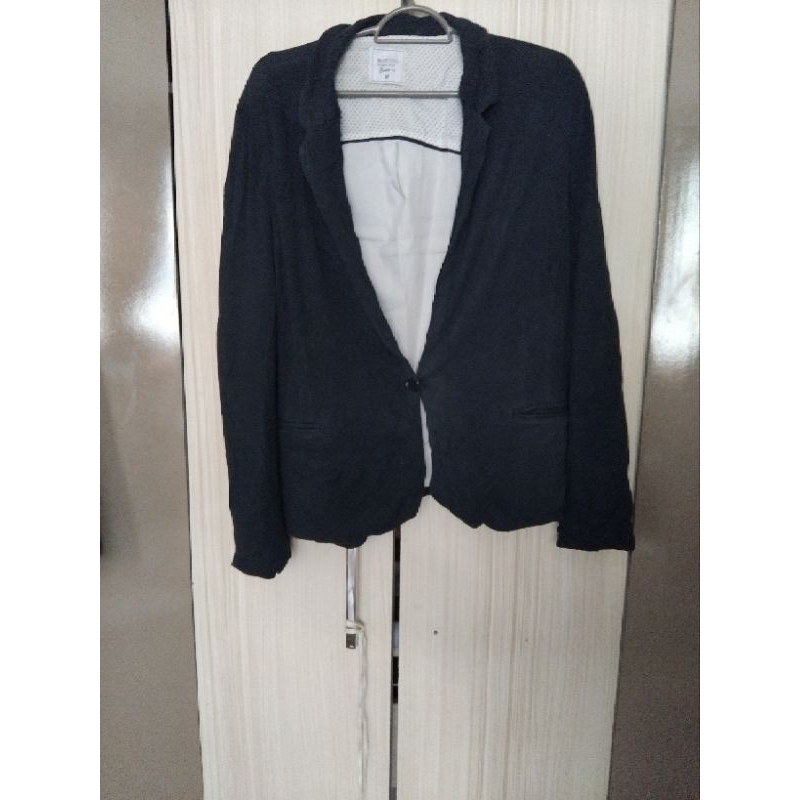 Blazer feminino de moletom com ombreira tam M possui avaria brechó