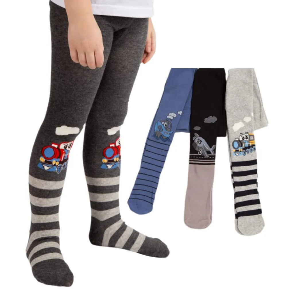 Kit 1, 2, 3 ou 4 Meia Calça Grossa Infantil - Fio 80 - 0 Até 12 Anos Infantil Bebê Menino Inverno Escola