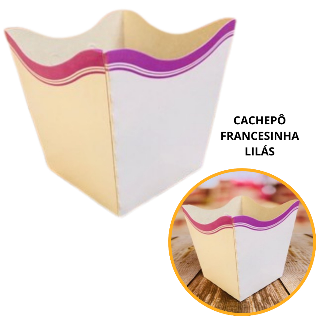 10~50 KIT CACHEPÔ FESTA FRANCESINHA PINK 9X9X7CM VAZO DECORAÇÃO 2.53 ( NC TOYS CACHEPÔ ) em Oferta na Shopee