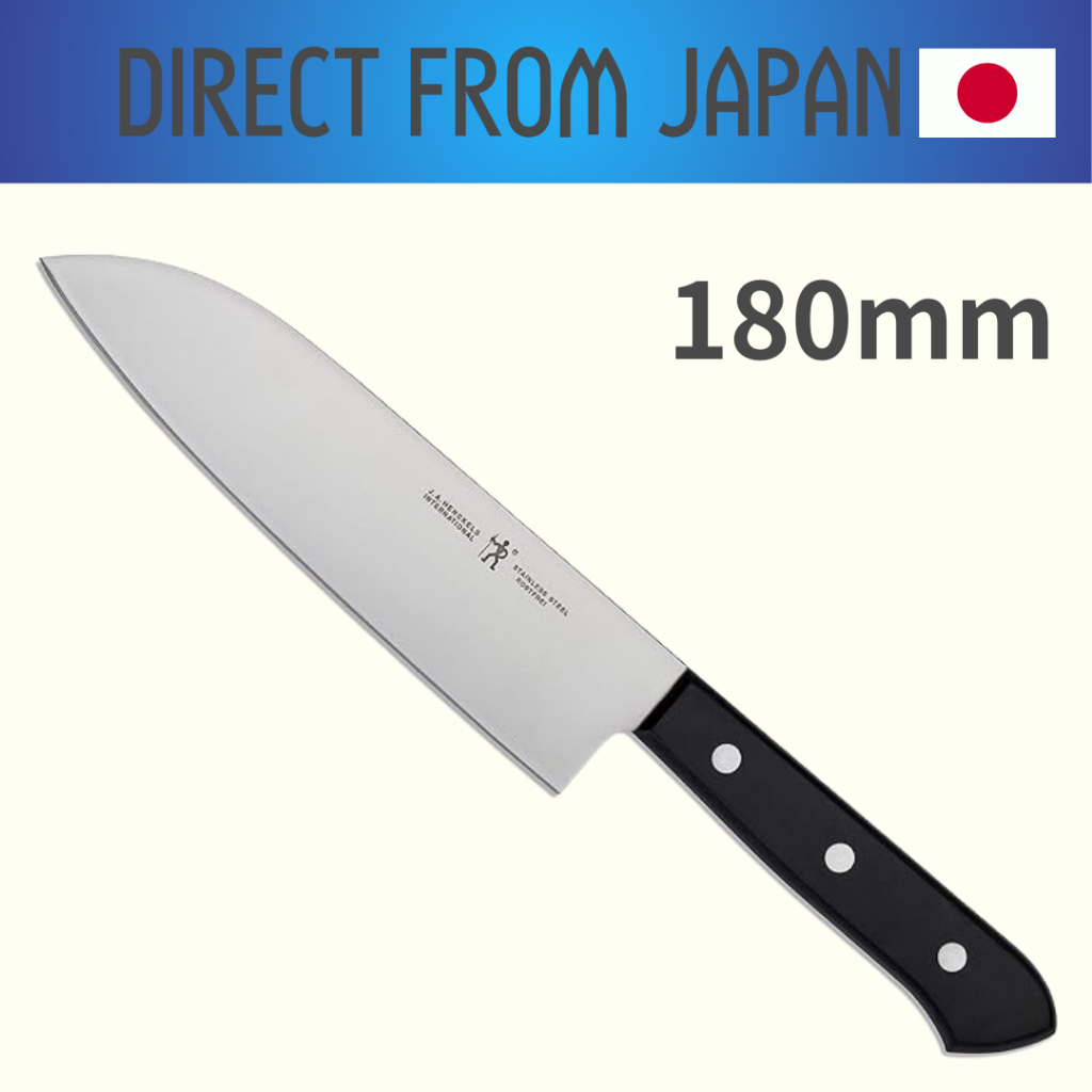 Faca HENCKELS Lost Fry Santoku 180 mm, feita no Japão, faca de aço inoxidável