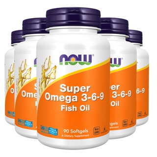 Kit 5x Super Ômega 3-6-9 Now Foods 90 Softgels Importado /Made in Usa em Oferta na Shopee