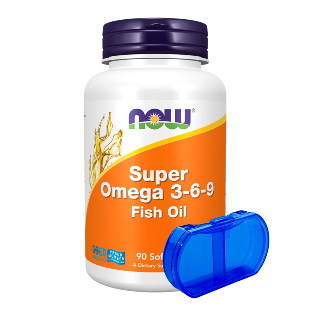 Super Ômega 3-6-9 Now Foods 90 Softgels Importado + Porta Cápsulas em Oferta na Shopee