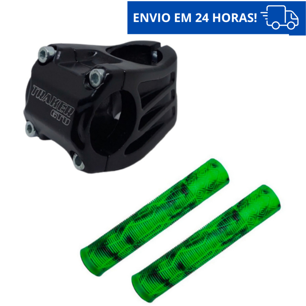 Mesa Avanço Suporte Guidão 31.8mm 45mm Mtb Bike Ahead Set + Manopla Punho Gios Bmx Free Ride DH Wheeling Grau 165mm em Oferta na Shopee
