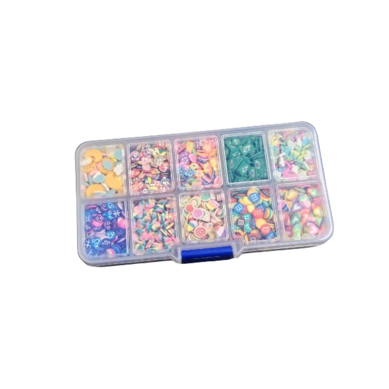 Kit caixinha de mini aplique sortidos + de 2000 unidades p/ artesanato resina nail arts