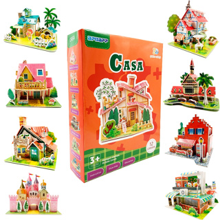 Casinha Miniatura De Montar 3d Castelo De Princesa Infantil em Oferta na Shopee