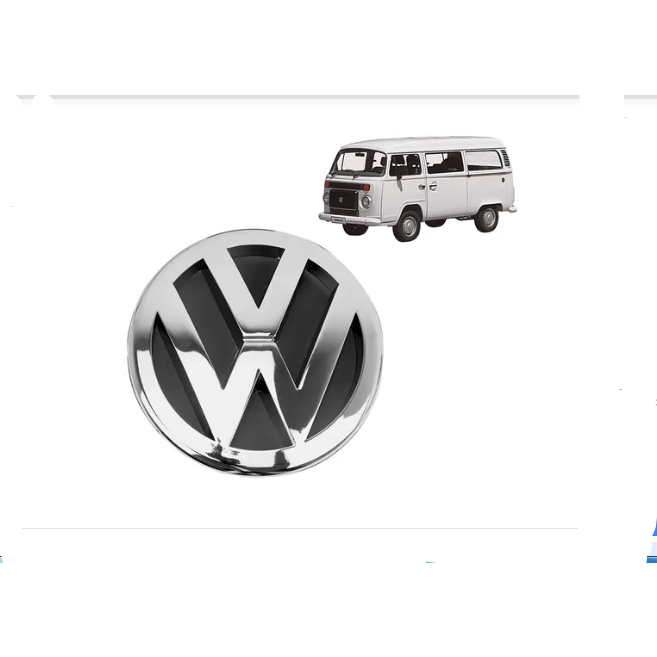Emblema Vw Frente Kombi E Porta Mala Saveiro 97
