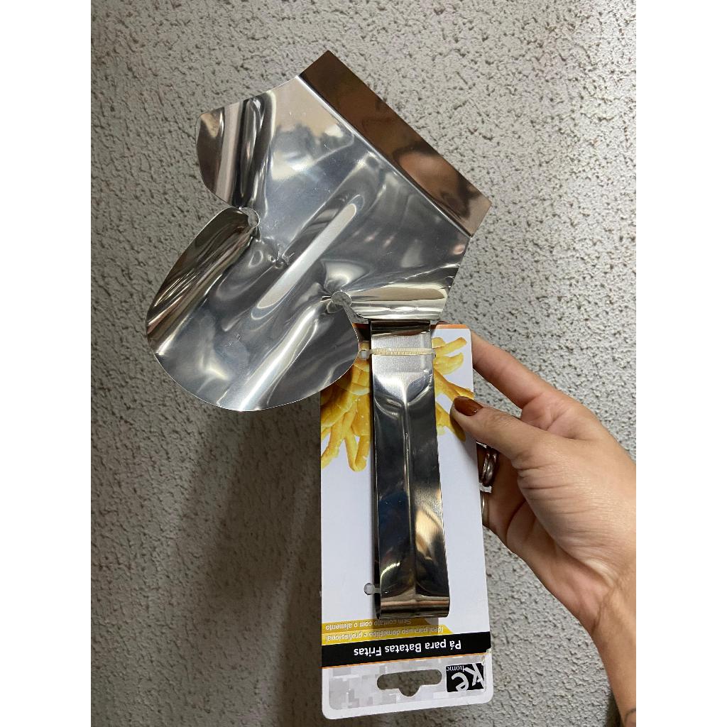 Pá De Batata Frita Em Inox Pegador De Batata Palito