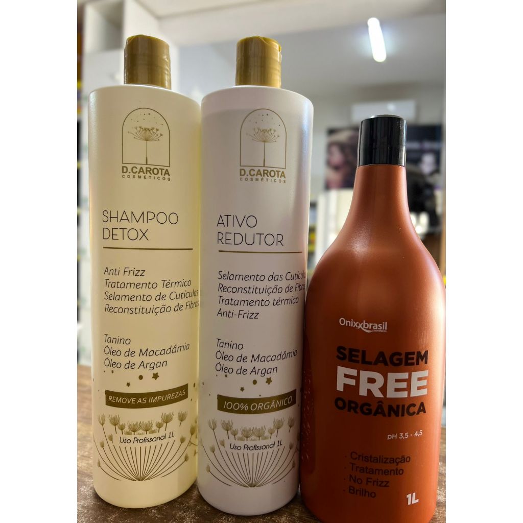 Kit 3 un Alisa Cabelo Orgânica +Orgânica Onix