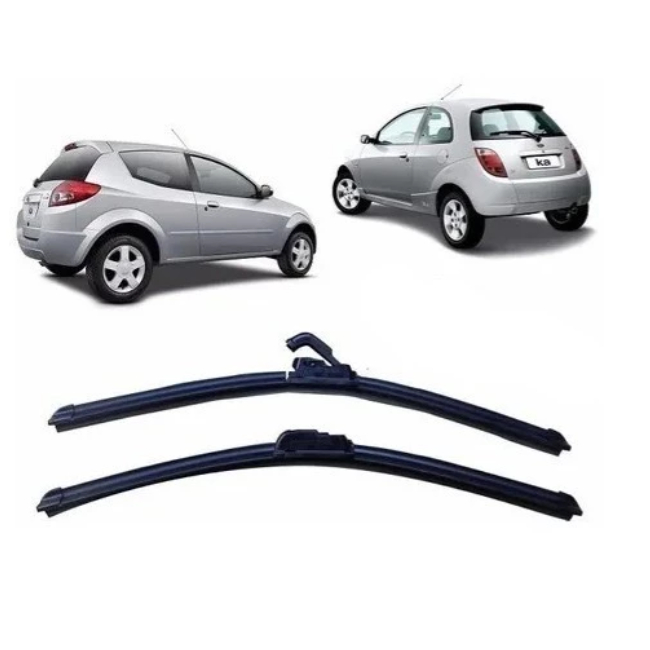 Par de Palhetas para Limpador de Parabrisa Dianteiro para Ford Ka 2002 2003 2004 2005 2006 2007 2009
