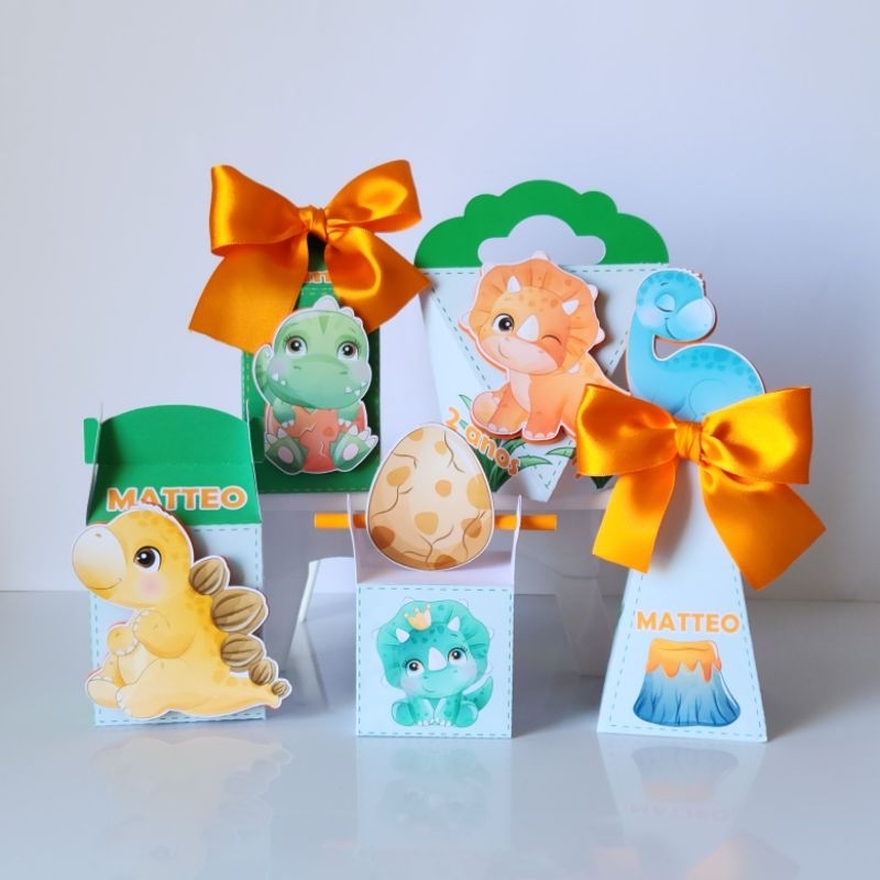 KIT FESTA DINOSSAUROS BABY SEMI LUXO C/ APLIQUE 3D LEMBRANCINHAS PERSONALIZADAS P/  FESTA INFANTIL ANIVERSÁRIO MENINA/ME