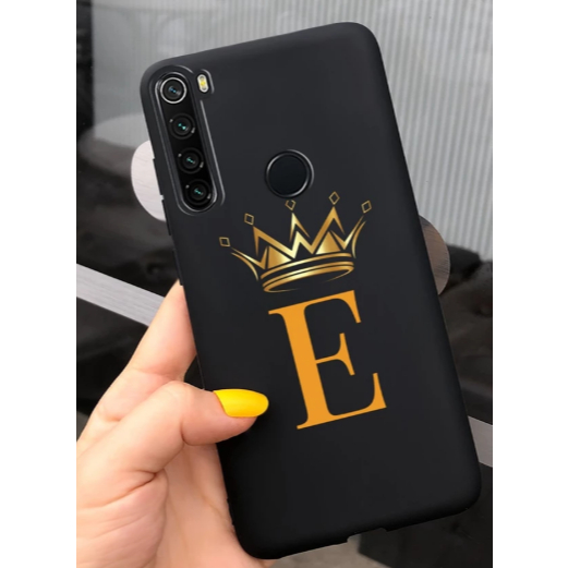 Xiaomi Redmi Nota 8 Capa Letra E  Pintado Traseira Macia Xiomi Note 8 Note8 2021