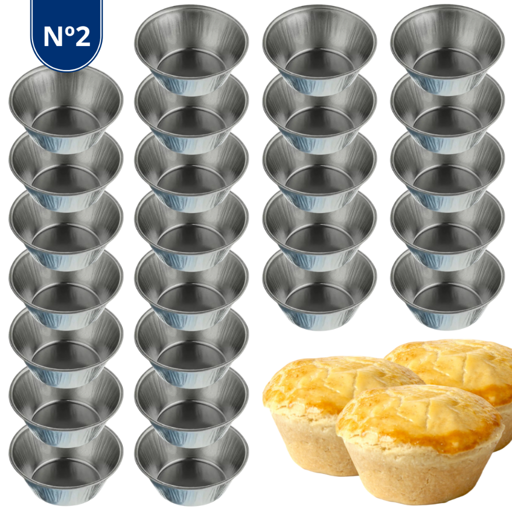 Kit Forma Empada Tamanho Nº2 Forminha Mini Empadinha Pequena Festa Casamento Aniversário