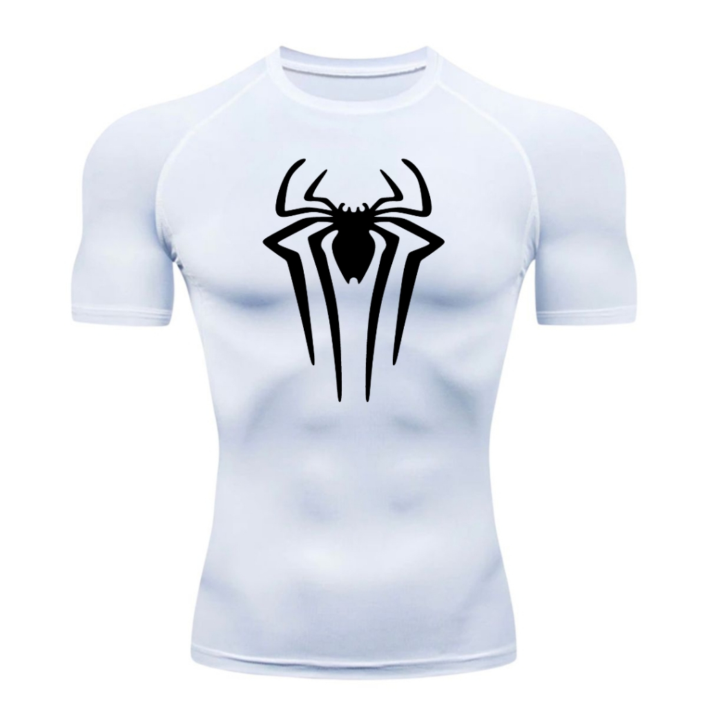 Camisa de Compressão Masculina Manga Curta Academia Treino Jiu Jitsu Corrida UV50+Ar