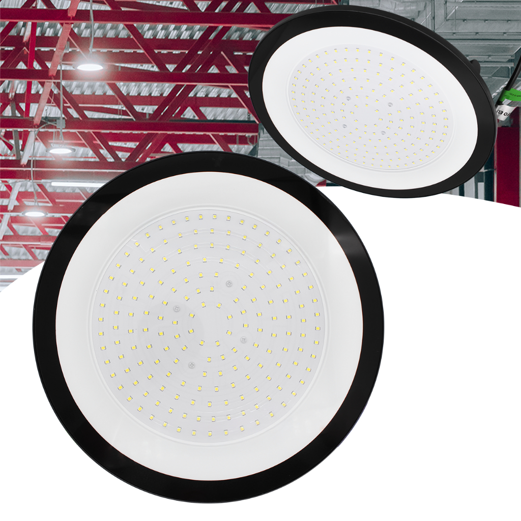 Luminária Led Ufo 400w Ip67 HighBay Galpão Bivolt Branco Frio em Oferta na Shopee