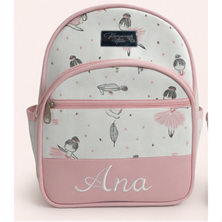Mochila Infantil Bailarina Personalizada com Nome – Ideal para Escola e Passeios em Oferta na Shopee