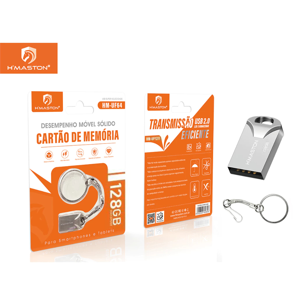 H'Maston Pen drive USB  Mini Metal USB 4GB 8GB 16GB 32GB 64GB 128GB Memory Stick Pen Disco de dados