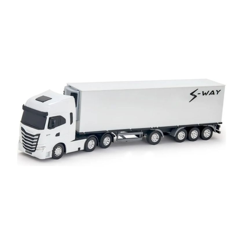 Caminhão Miniatura Iveco Carreta Baú S-way