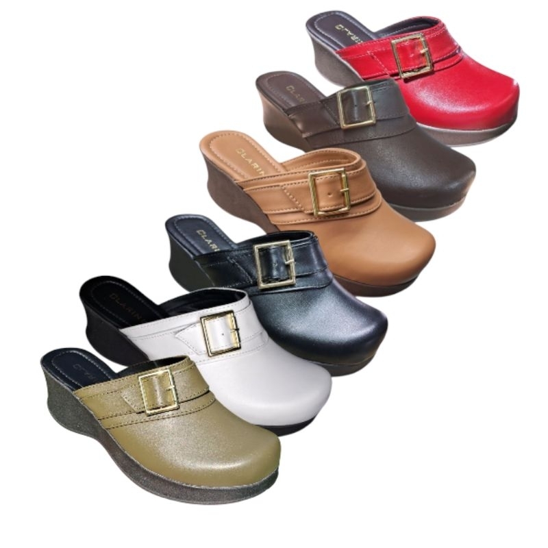 Tamanco Clog Mule Anabela Bico Fechado, Babuche - Super Tendência Confortável promocional barato super moderno inverno