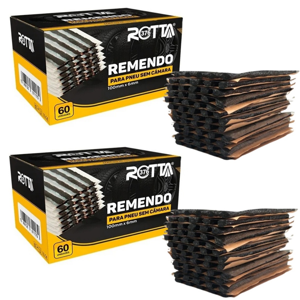 Refil Macarrão Para Remendo De Pneu Moto E Carro Caixa 120 Peças em Oferta na Shopee