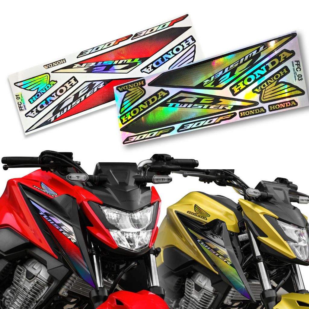 Adesivo Kit Holográfico Personalizado Compatível CB300F Twister