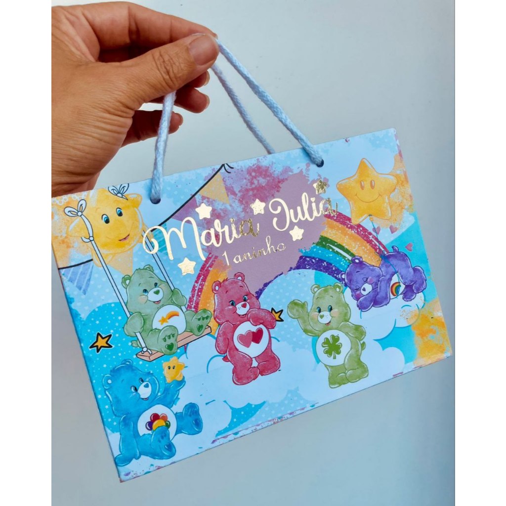 Sacolinha Ursinhos carinhosos Personalizados/Lembrancinhas/Festa infantil/Aniversário