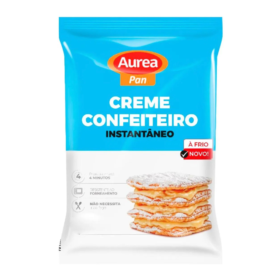 Creme de confeiteiro instantâneo em pó à frio Aurea 1,01kg