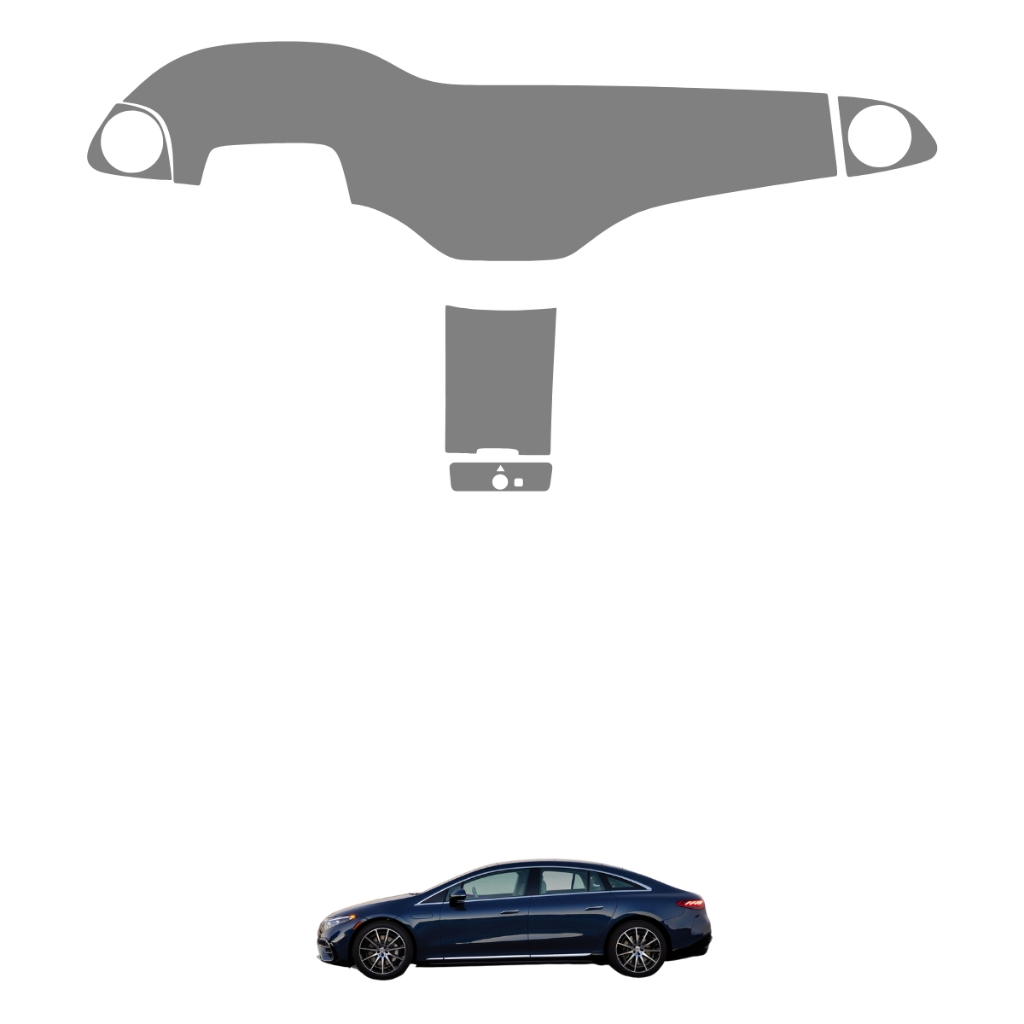 Película PPF Proteção Kit Velocímetro Multimídia Console Central Mercedes EQS 53 4MAGIC 2022 2023 2024 TPU Anti Risco