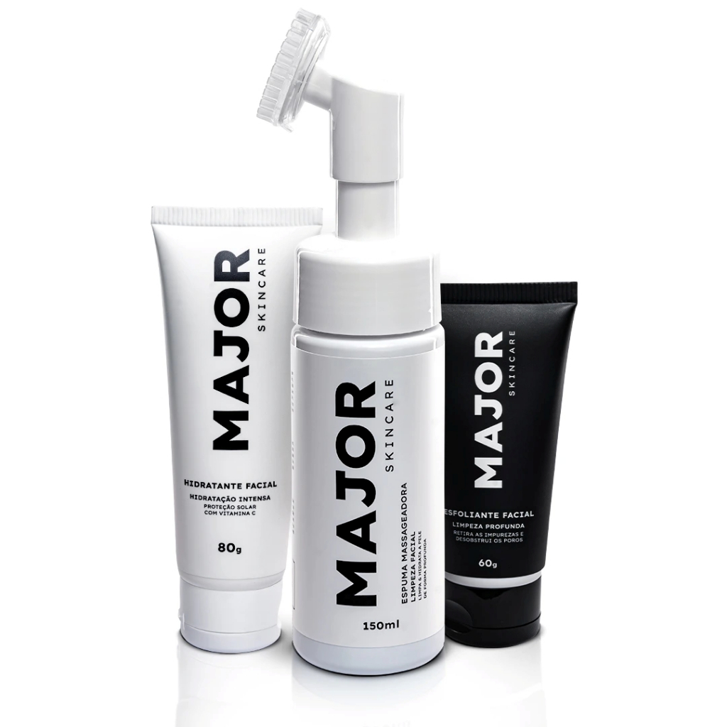 Kit Skincare Profissional Limpeza Diaria De Pele - Major