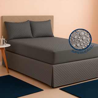 Kit Capa Impermeável para Colchão c/ 4 Camadas de Proteção + Capas de Travesseiro Vários Tamanhos em Oferta na Shopee