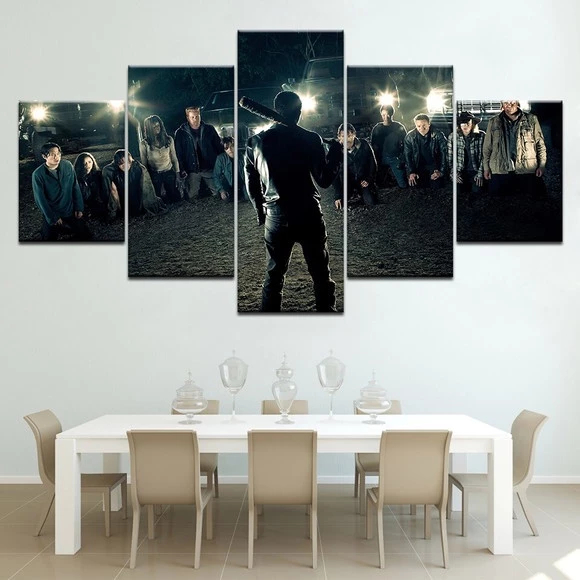 Quadro Decorativo The Walking Dead Zumbis Rick Sobrevivência Apocalipse Série Tensão Drama