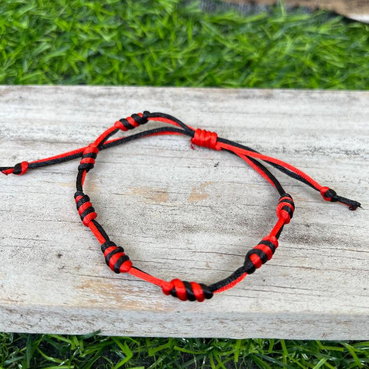 Pulseira 7 Nós EXU Regulável Proteção Fé Estilo Energizada em Oferta na Shopee