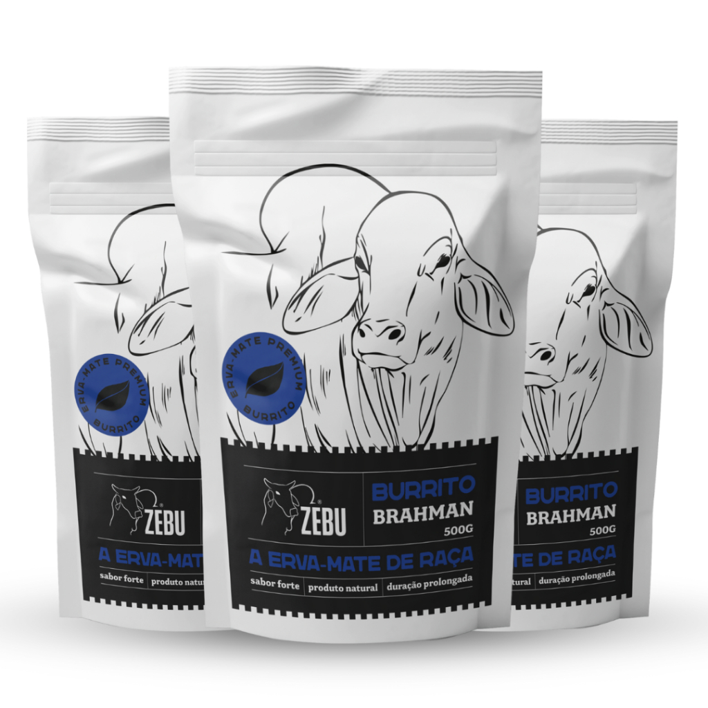 KIT 03 ERVAS DE TERERÉ ZEBU - BURRITO BRAHMAN 500g